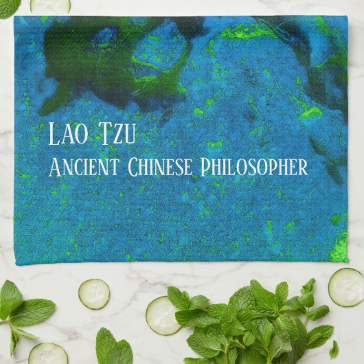 Citaat uit Lao Tzu Theedoek (Gevouwen)