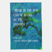 Citaat uit Lao Tzu Theedoek (Verticaal)