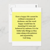 citaat van carl jung briefkaart (Voorkant / Achterkant)