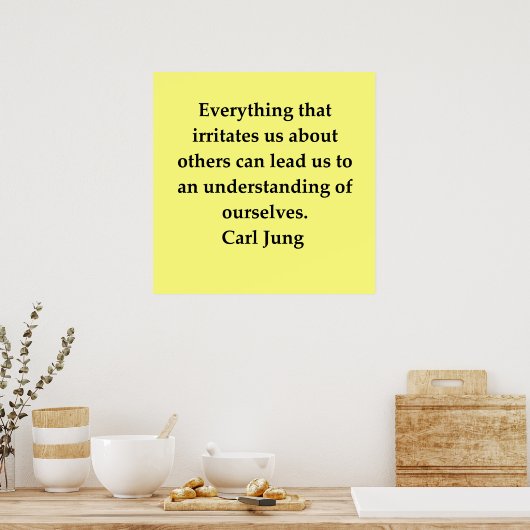 citaat van carl jung poster (Keuken)