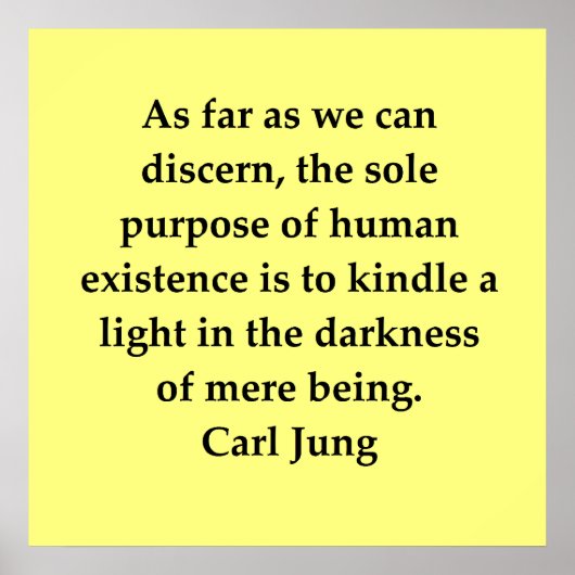 citaat van carl jung poster (Voorkant)