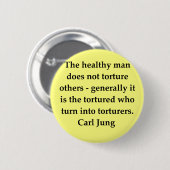 citaat van carl jung ronde button 5,7 cm (Voorkant /achterkant)