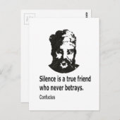 Citaat van Confucius Briefkaart (Voorkant / Achterkant)
