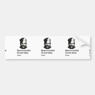 Citaat van Confucius Bumpersticker