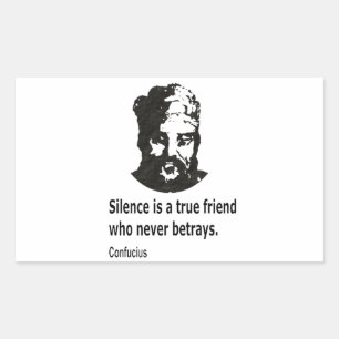 Citaat van Confucius Rechthoekige Sticker