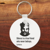 Citaat van Confucius Sleutelhanger (Voorkant)