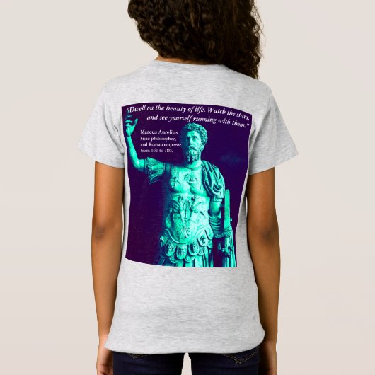 Citaat van een Romeinse keizer T-shirt (Achterkant)