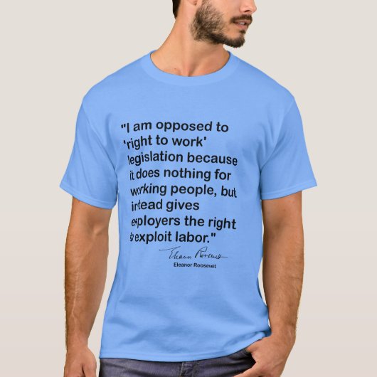 citaat van Eleanor Roosevelt T-shirt (Voorkant)