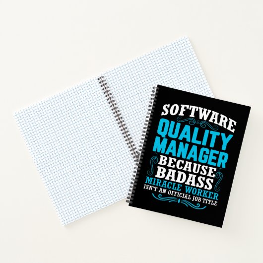 Citaat van Funny Software Quality Manager Notitieboek (Binnen)
