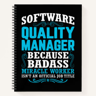 Citaat van Funny Software Quality Manager Notitieboek