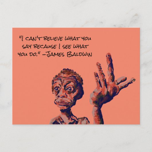 citaat van james baldwin briefkaart (Voorkant)