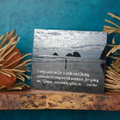 Citaat van John Muir over een wandeling Fotoplaat (Zijkant)