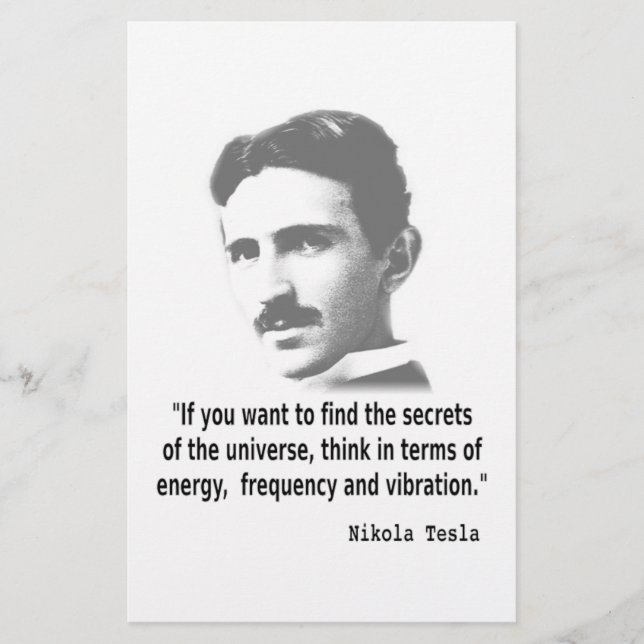 Citaat van Nikola Tesla (Voorkant)