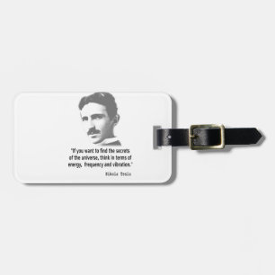 Citaat van Nikola Tesla Bagagelabel