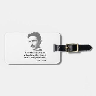 Citaat van Nikola Tesla Bagagelabel