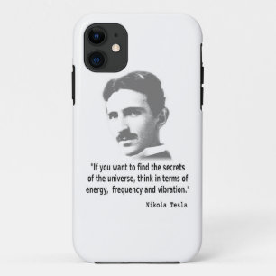 Citaat van Nikola Tesla iPhone 11 Hoesje