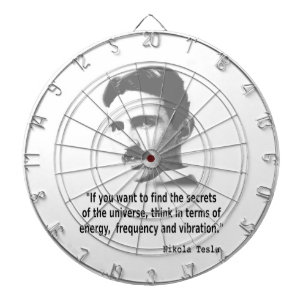 Citaat van Nikola Tesla Dartbord