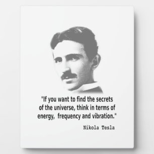 Citaat van Nikola Tesla Fotoplaat