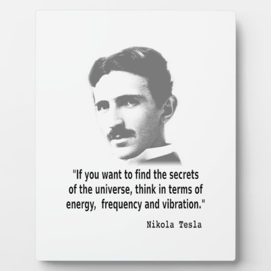 Citaat van Nikola Tesla Fotoplaat (Voorkant)