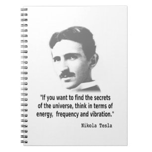 Citaat van Nikola Tesla Notitieboek