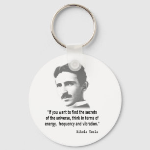 Citaat van Nikola Tesla Sleutelhanger