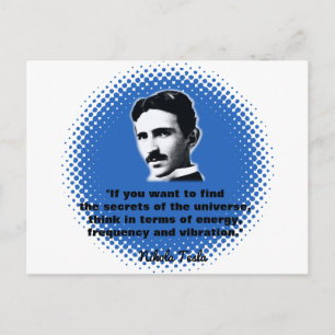 Citaat van Nikola Tesla T-Shirt Briefkaart