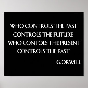 citaat van Orwell Poster