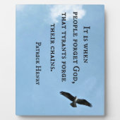 Citaat van Patrick Henry over overheid Fotoplaat (Voorkant)