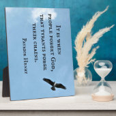 Citaat van Patrick Henry over overheid Fotoplaat (Zijkant)