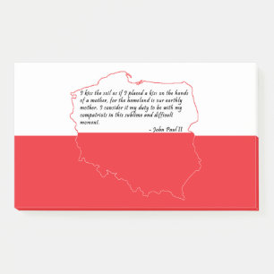 citaat van paus Johannes Paulus II Post-it® Notes
