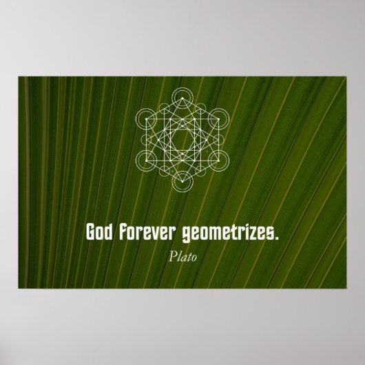 Citaat van Plato Poster (Voorkant)