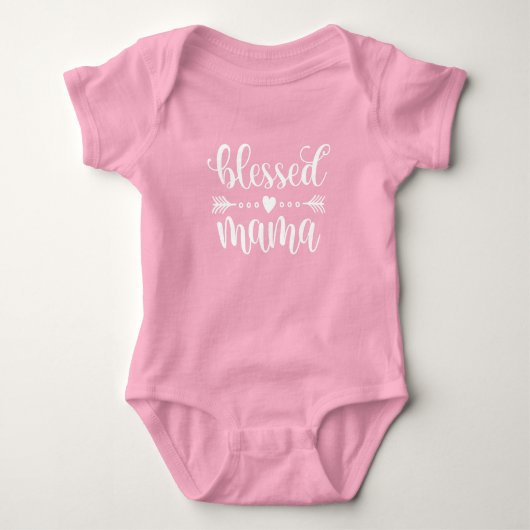 Citaat voor "Blessed Mama Moederdag" | Bodysuit (Voorkant)