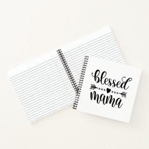 Citaat voor "Blessed Mama Moederdag"   Laptop Notitieboek