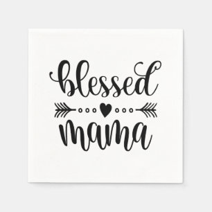 Citaat voor "Blessed Mama Moederdag" Papier Napk Servet