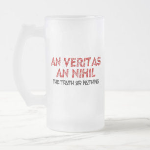 Citaat voor Latijnse waarheid Matglas Bierpul