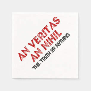 Citaat voor Latijnse waarheid Servetten