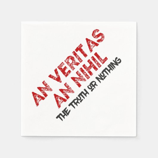 Citaat voor Latijnse waarheid Servetten (Voorkant)