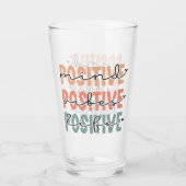 Citaat voor positieve neiging tot levensbevestigen glas (Voorkant)