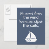 Citaat voor positioneringsdemper voor boot met Nau Briefkaart (Voorkant / Achterkant)