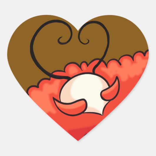 Citadel Drama King Hart Sticker (Voorkant)