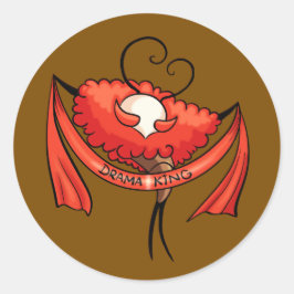 Citadel Drama King Ronde Sticker