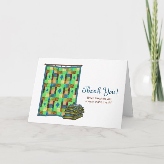 CITAGE SUR LE CARTE POUR NOTES - QUILTER MELODY (Devant)