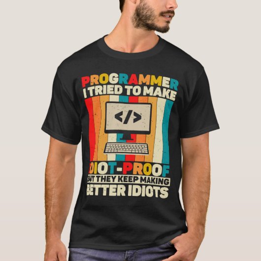 Citat coder programmeren computer ingenieur t-shirt (Voorkant)