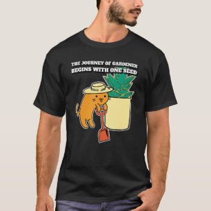 Citat over de reis van een kattentuinier die één z t-shirt