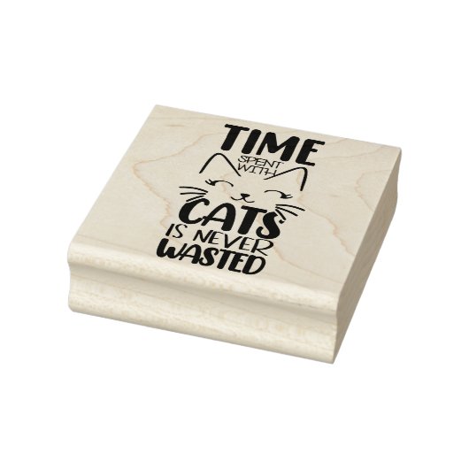 Citat over katten rubberstempel (Stempel)