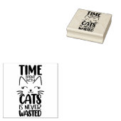 Citat over katten rubberstempel (Gestempeld)