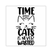 Citat over katten rubberstempel (Afrduk)