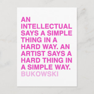 Citaten door Charles Bukowski Briefkaart