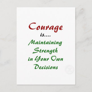 Citaten over Courage op Producten Briefkaart