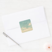 Citaten over de geest, Sky en Clouds, Vierkante Sticker (Envelop)